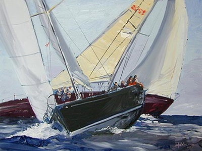 Sailing and ocean art by Ross More