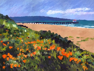 Fine art local south bay beach landscape scenes prints and paintings