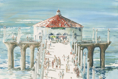 Original Manhatan Beach paintings by artist Ross Moore