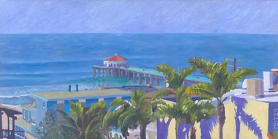 Fine art local south bay beach scenes paintings