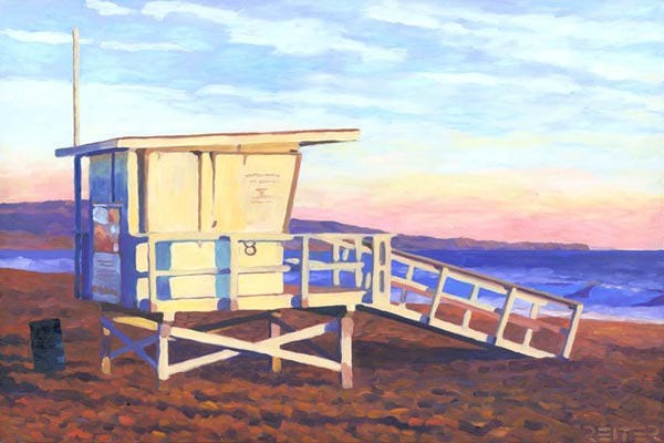 Paintings and prints of local Manhattan Beach scenic locations