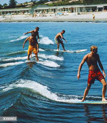 Vintage surfer collectible framed photo 
